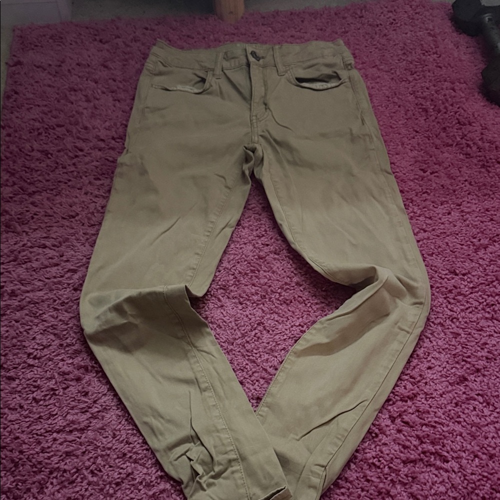 American Eagle Outfitters Stretch Khaki Pants - Olive